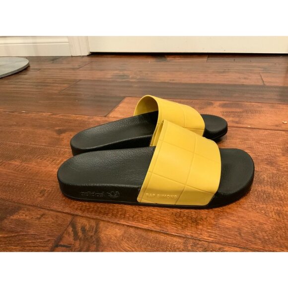 Adidas + Raf Simons Yellow Checkerboard Sandals Size 6 (US) 36 (EU) - Picture 2 of 6